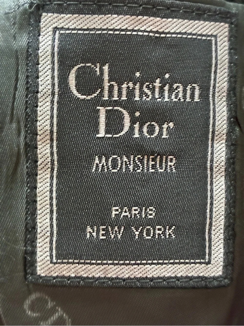 CHRISTIAN DIOR Vintage Monsieur Blazer Sport Coat Men’s 44R Gray Plaid